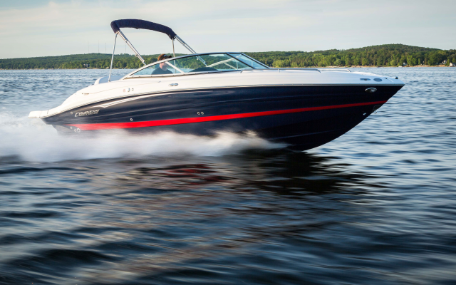 5760x2808 pix. Wallpaper 2014 cruisers yachts 259 sport cuddy, boat, river, speed, water, cruisers yachts