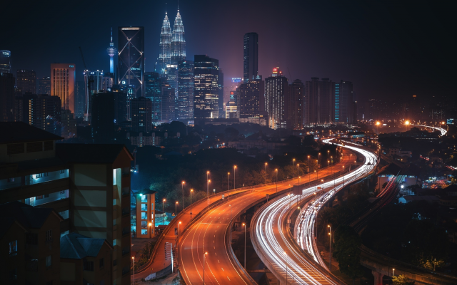 2048x1367 pix. Wallpaper kuala lumpur, night, city, malaysia, petronas twin towers