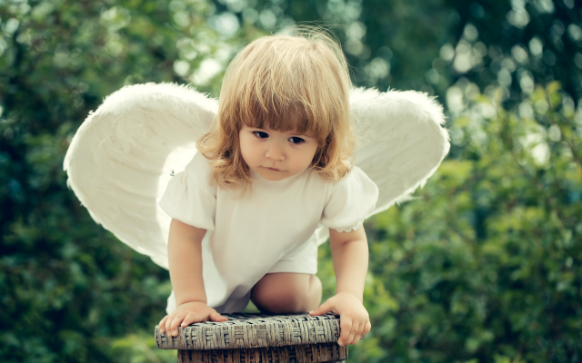4200x2800 pix. Wallpaper girl, baby, dress, wings, angel, child