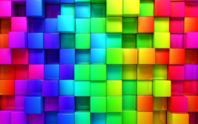 1920x1080 pix. Wallpaper cubic, rainbows, abstract, cubes
