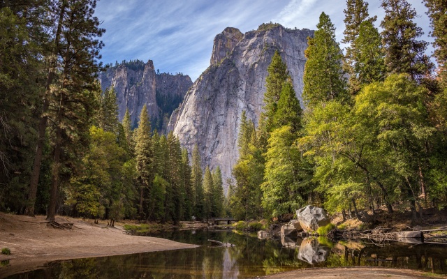 5184x3456 pix. Wallpaper yosemite national park, nature, tree, forest, mountains, river