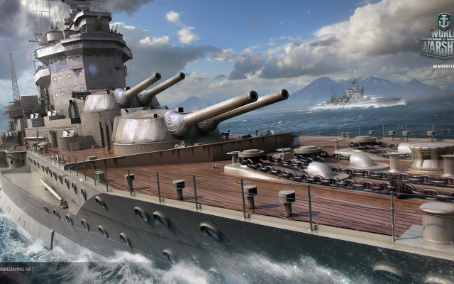 1920x1080 pix. Wallpaper wargaming, World of Warships , Warspite, ship, video games