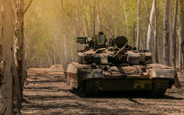 1920x1151 pix. Wallpaper ukrainian tank, bulwark, armor, tank, forest