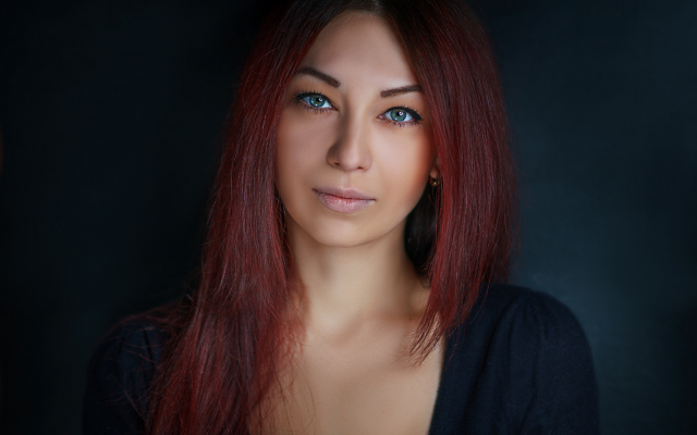 2000x1333 pix. Wallpaper redhead, portrait, face, women, eyes