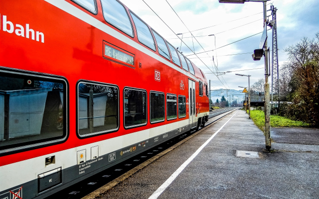 1920x1440 pix. Wallpaper deutsche bahn, train, station, germany, railway