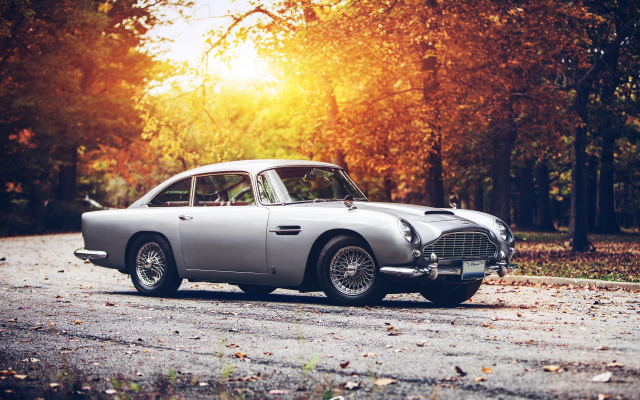 2560x1600 pix. Wallpaper car, fall, sunset, Aston Martin, Aston Martin DB5