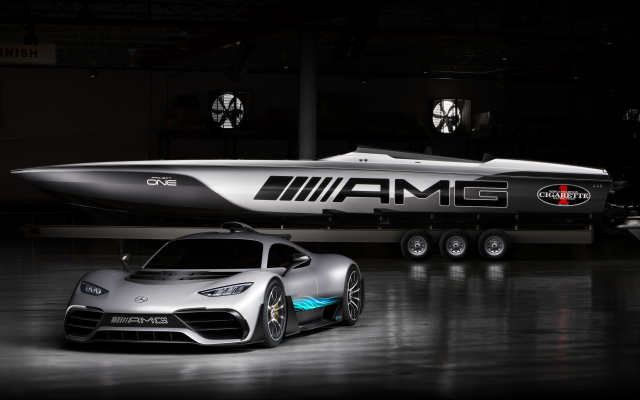 4096x2304 pix. Wallpaper mercedes-amg project one, mercedes, yacht, cars