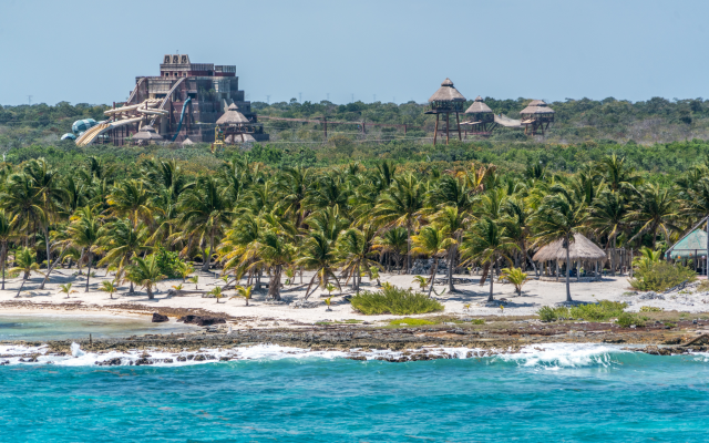 7563x5045 pix. Wallpaper caribbean, ocean, beach, palm trees, bungalow, hotel, resort, nature