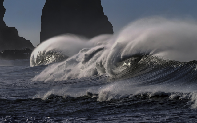 4723x3153 pix. Wallpaper nature, ocean, waves, rocks, big wave