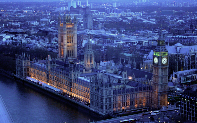 3888x2592 pix. Wallpaper london, twilight, panorama, city, england, big ben, palace of westminster