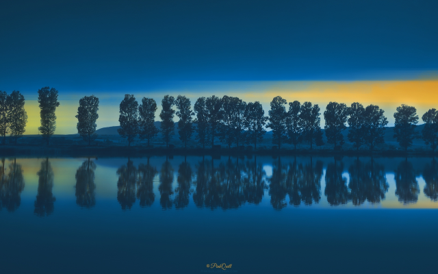 3840x2160 pix. Wallpaper trees, lake, sky, nature, reflection