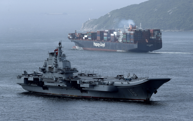 5000x3331 pix. Wallpaper liaoning, chinese aircraft carrier, aircraft carrier, varyag, riga, sea, type 001, ship