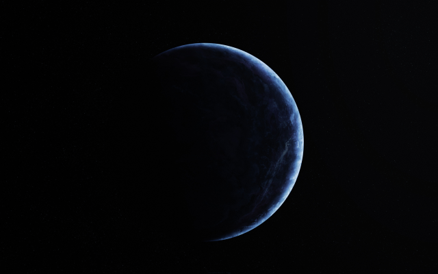 3840x2160 pix. Wallpaper planet, space, dark, simple