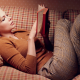 My Week with Marilyn, Michelle Williams, actress, women, blonde, sweater, couch, reading wallpaper
