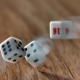 table, dice, cube, dots, numbers, board games, wood, wooden surface, motion blur wallpaper