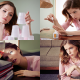 Anna Kendrick, actress, celebrity, brunette, women, collage wallpaper