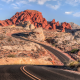 road, mountains, canyon, desert, Nevada, landscape, valley of fire highway, nature wallpaper