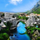 Stari Most, Mostar, Bosnia and Herzegovina, village, city, river, bridge wallpaper