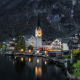 Hallstatt, Austria, lake, reflection, mountains, nature, urban wallpaper