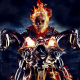 Ghost Rider, skull, fire, motorcycle, comics, movies wallpaper