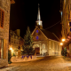 architecture, city, town, Quebec, Canada, night, christmass wallpaper