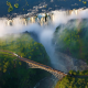 victoria falls, zambia, waterfall, Africa, bridge wallpaper