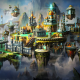 Might & Magic Heroes VII, artwork, fantasy art, city, games wallpaper