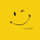 motivational, smile, simple, yellow wallpaper