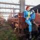 women, redhead, cosplay, Fallout, Fallout 4, video games, rifles, train, railway wallpaper