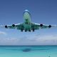 boeing 747, boeing, ocean, aircraft, maho beach, saint martin wallpaper