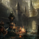 dark souls 3, artwork, video games, castle wallpaper