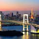 rainbow bridge, tokyo, night, japan, bridge, city wallpaper