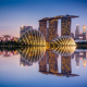 marina bay sands, hotel, singapore, city, reflections, gardens by the bay wallpaper
