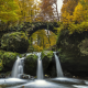 schiessentumpel waterfall, black ernz river, mullerthal, luxembourg, nature, river, autumn, forest wallpaper