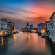 venice, canal, city, italy, long exposure, sunset wallpaper