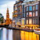 munttoren, mint tower, amsterdam, boat, building, netherlands, city wallpaper