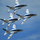 kawasaki t-4, blue impulse, aerobatic team, aircraft wallpaper