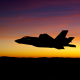 lockheed martin, f-35, lightning ii, military aircraft, aircraft, sunset, silhouette wallpaper