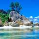 anse source dargent, seychelles, la digue, island, nature, beach, tropical, rocks wallpaper