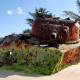 abandoned tank, tank, beach, sand, rust, palm, tropical wallpaper