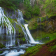 panther creek falls, gifford pinchot national forest, forest, waterfall, nature wallpaper