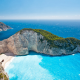 zakynthos, beach, greece, nature, cliff, sea wallpaper