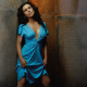 alyssa milano, actress, women, blue dress wallpaper