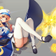 anime, dungeon and fighter, gloves, police, stockings wallpaper