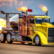 Peterbilt, truck, turbine, fire, cars wallpaper