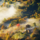 hills, forest, foliage, fog, nature, autumn, nature wallpaper