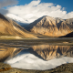 pangong tso, mountains, reflection, clouds, tibet, pangong lake, nature wallpaper