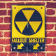 fallout shelter, sign, wall sign, bricks wallpaper