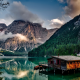 italy, mountains, lake, forest, beautiful, nature wallpaper