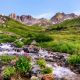 landscape, flowers, mountains, rocks, colorado, creek, grass, nature wallpaper